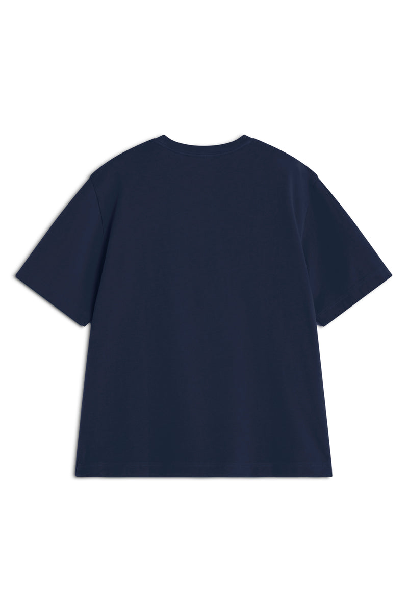 M Navy Fox Head Oversize Tshirt