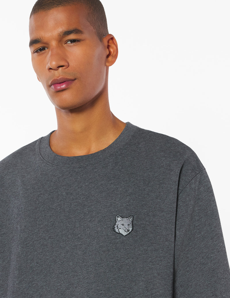 M Dark Grey Fox Head Oversize Tshirt