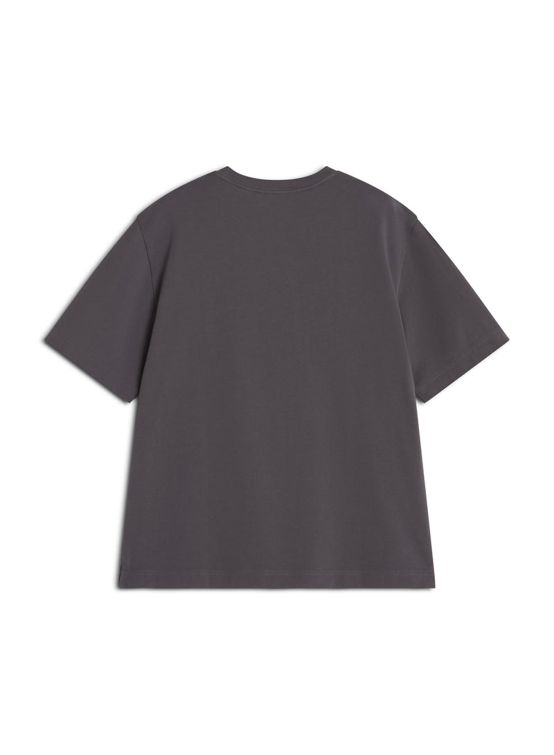 M Charcoal Fox Head Oversize Tshirt