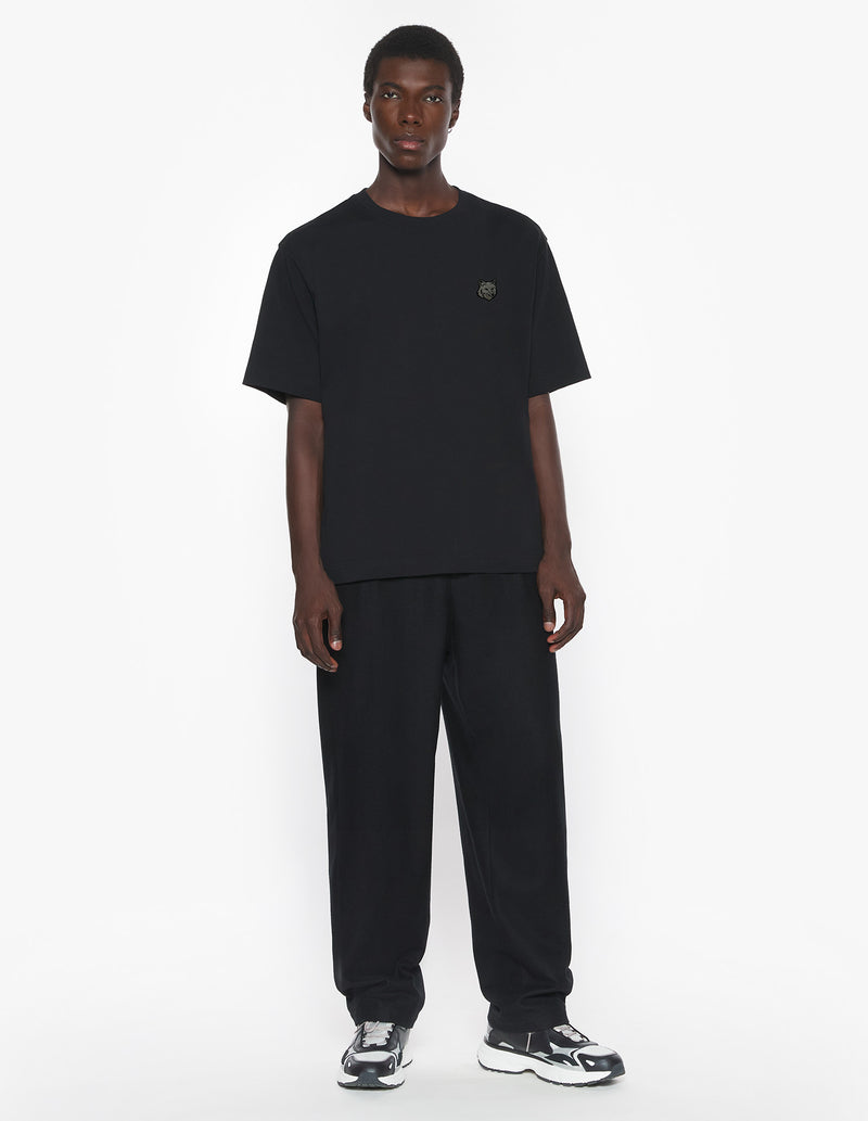 M Black Fox Head Oversize Tshirt