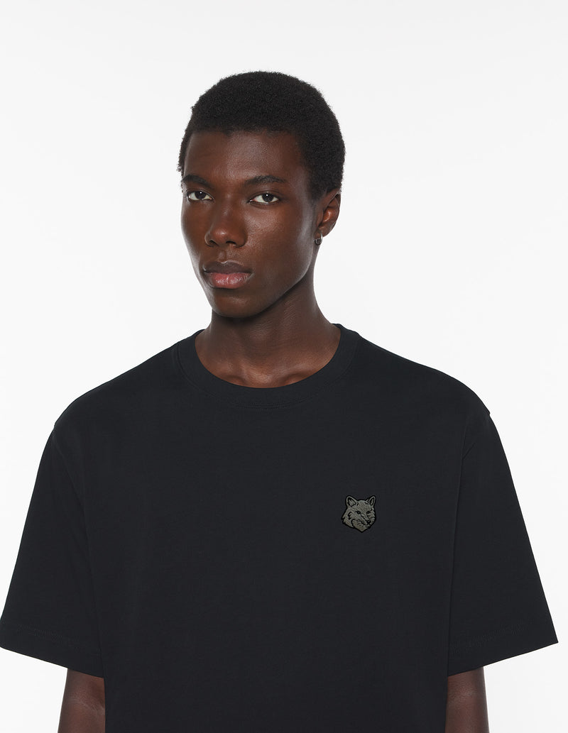 M Black Fox Head Oversize Tshirt