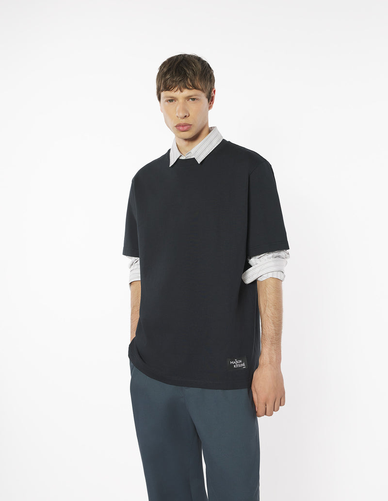 M Black Maison Kitsune Crossword Comfort Tshirt