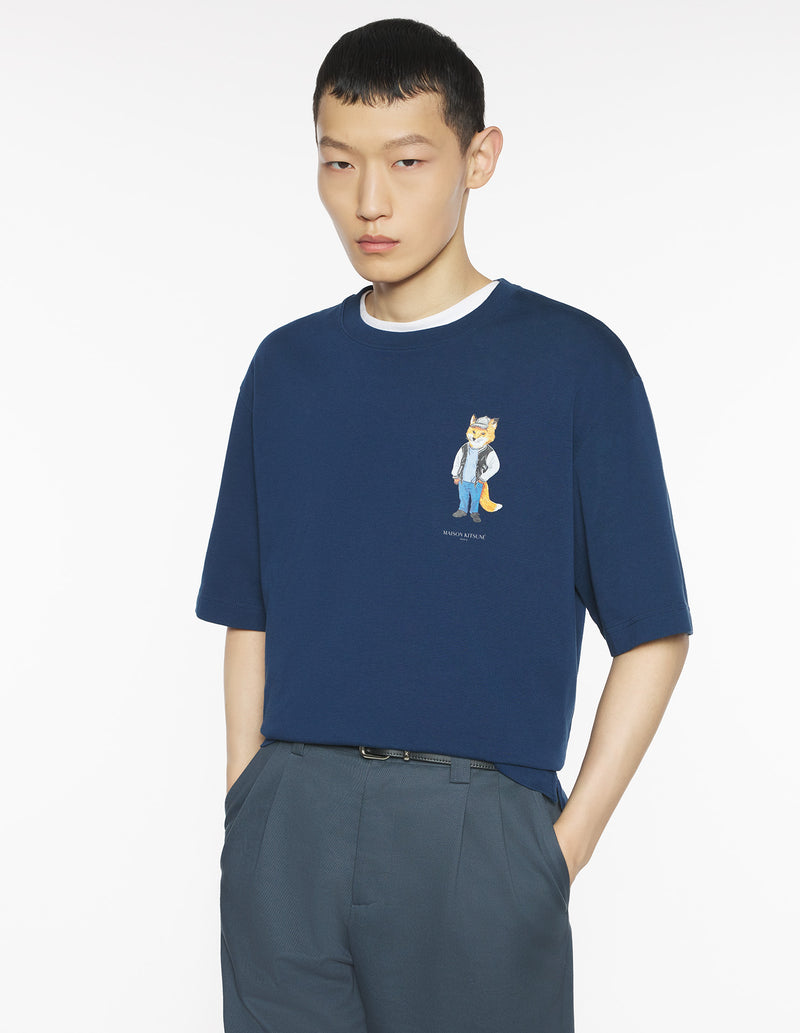 M French Navy Dressed Fox Oversize Tshirt