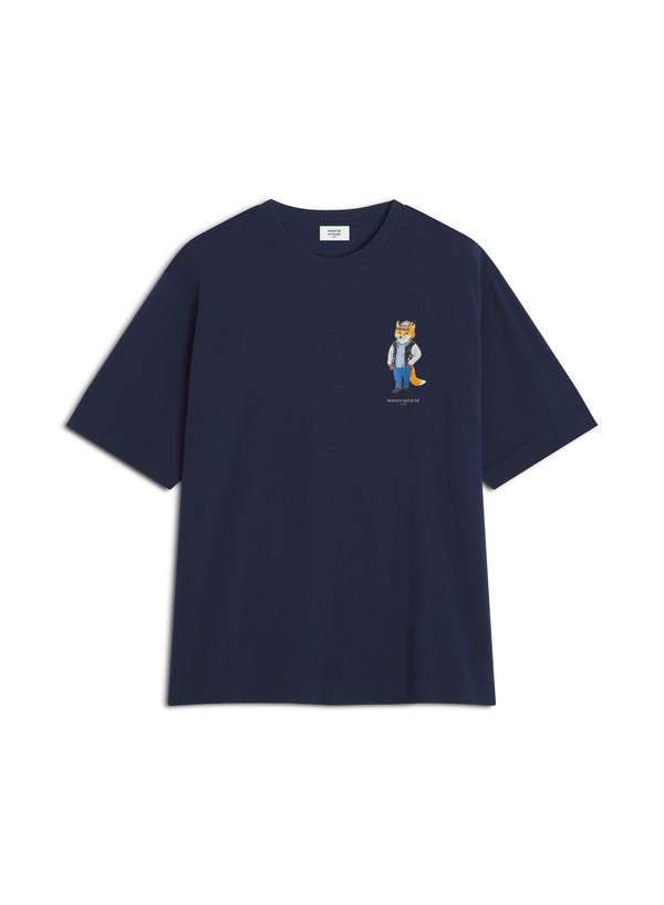 M French Navy Dressed Fox Oversize Tshirt