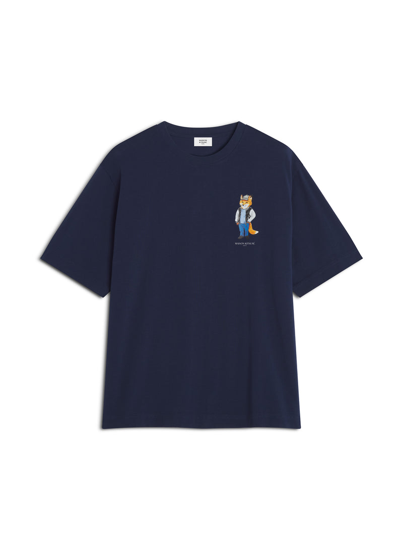 M French Navy Dressed Fox Oversize Tshirt