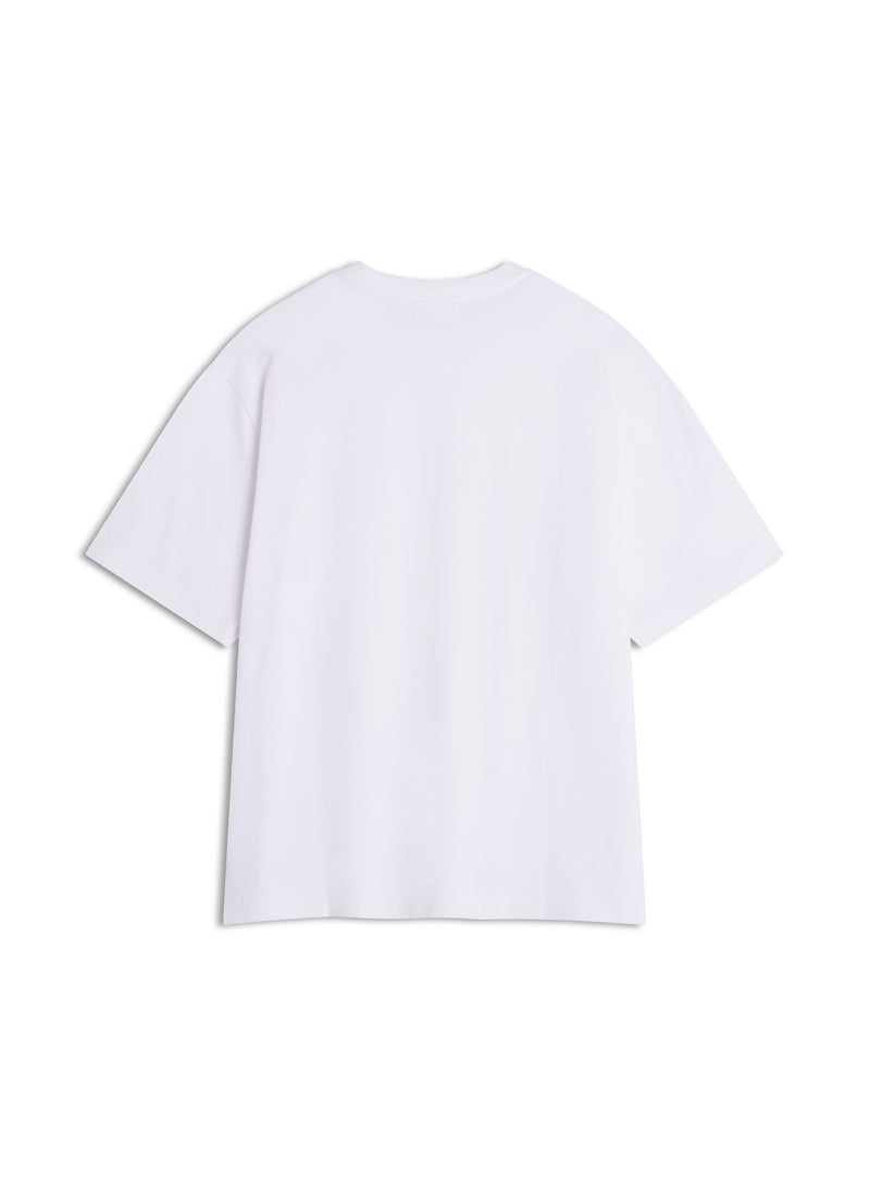 M White Dressed Fox Oversize Tshirt