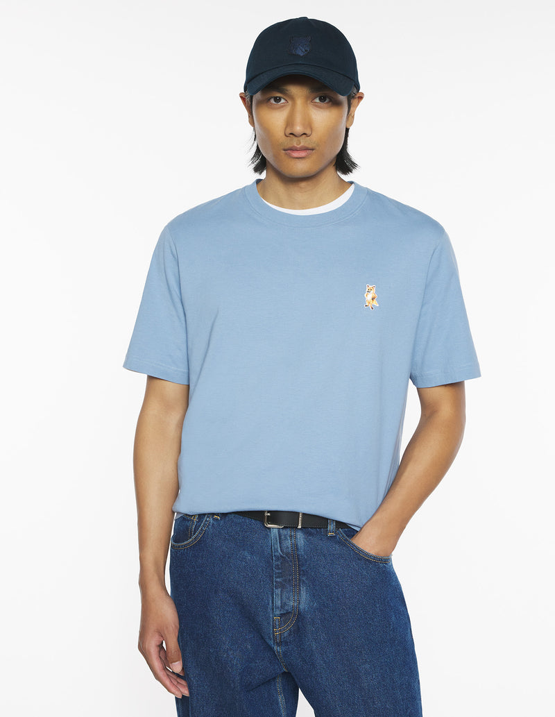 M Powder Blue Standing Fox Comfort Tshirt