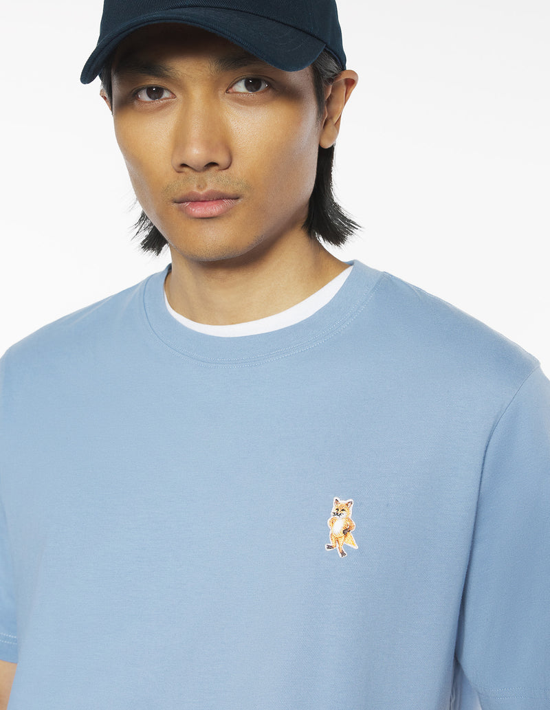 M Powder Blue Standing Fox Comfort Tshirt