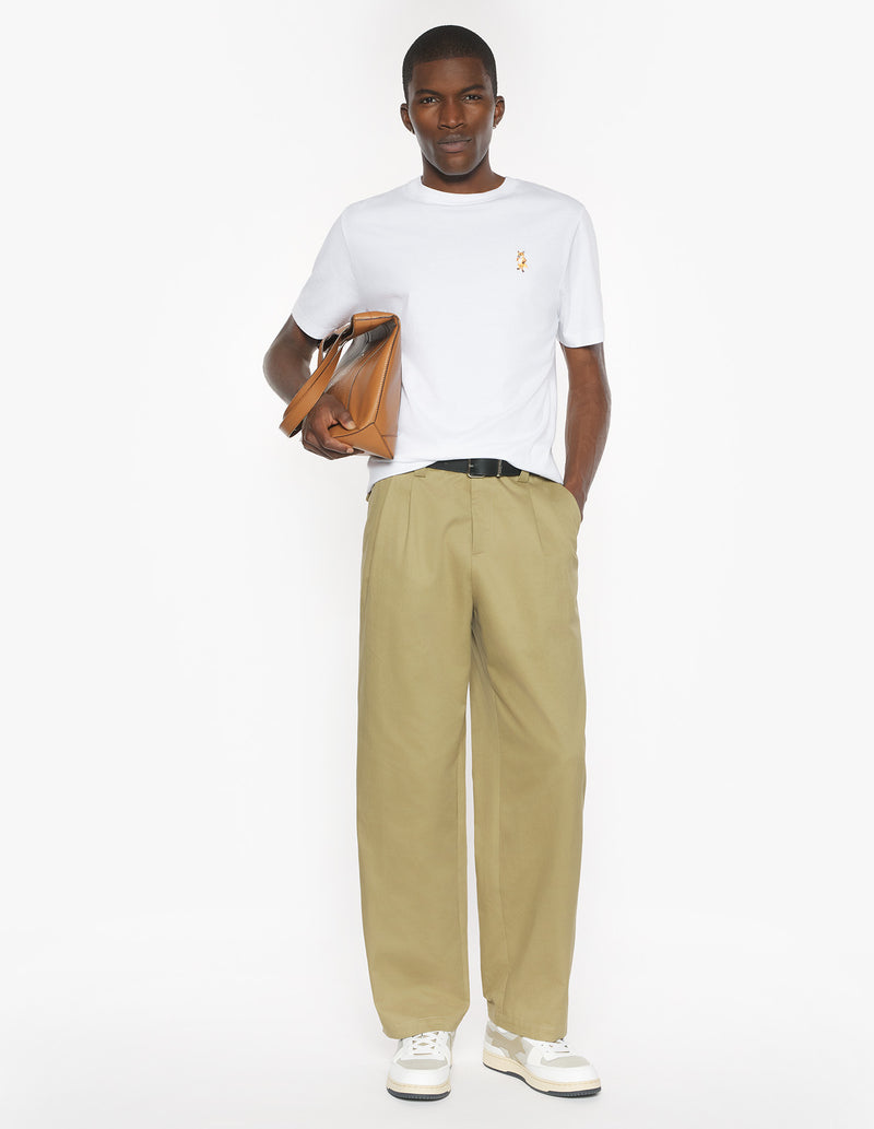 M White Standing Fox Comfort Tshirt