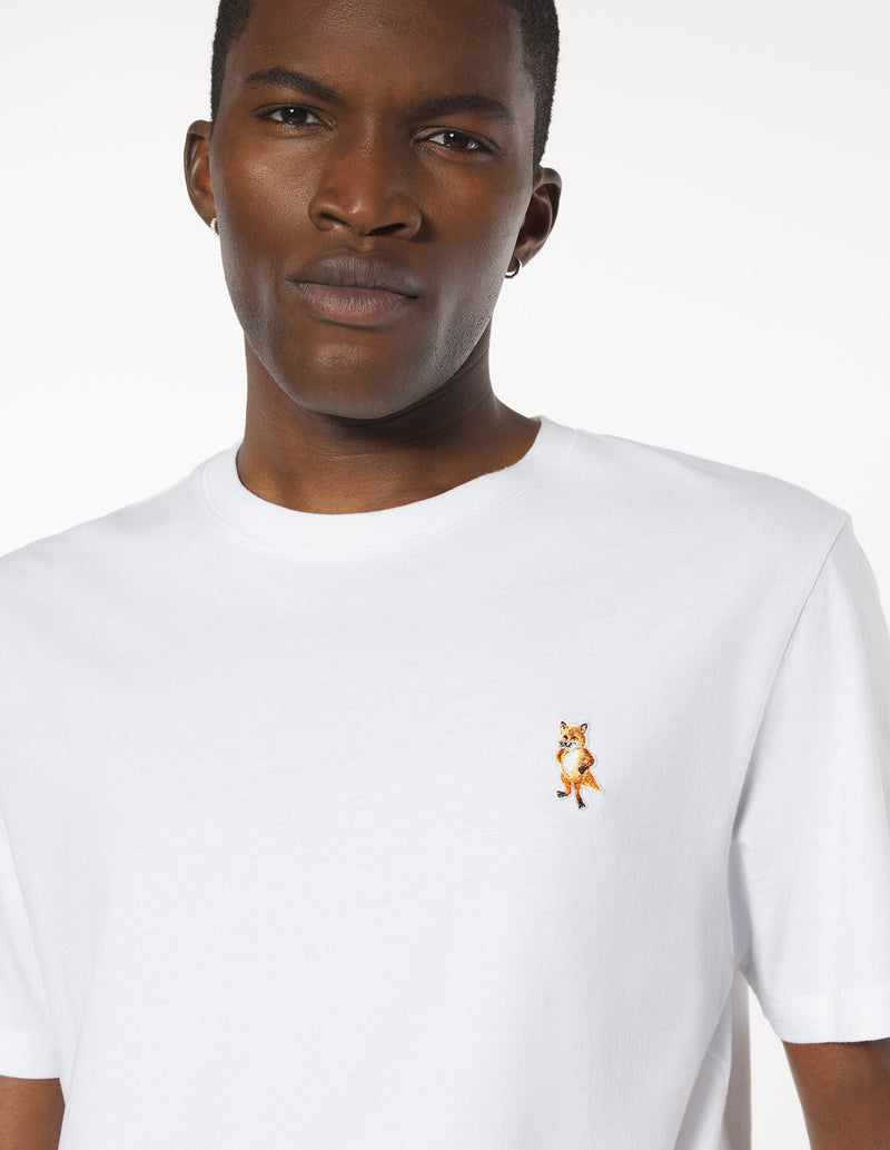 M White Standing Fox Comfort Tshirt