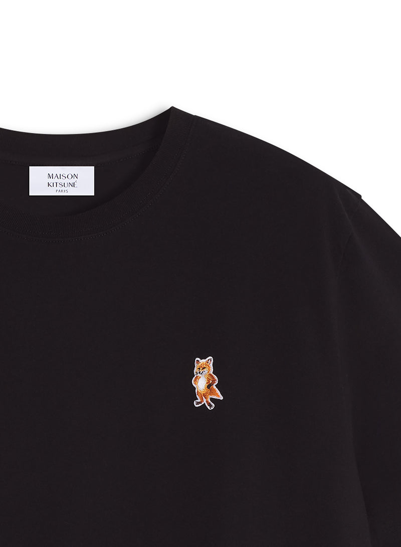 M Black Standing Fox Comfort Tshirt