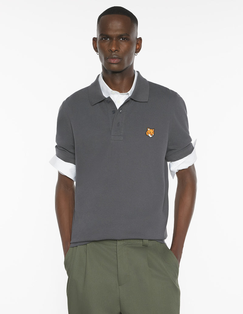 M Charcoal Fox Head Regular Polo