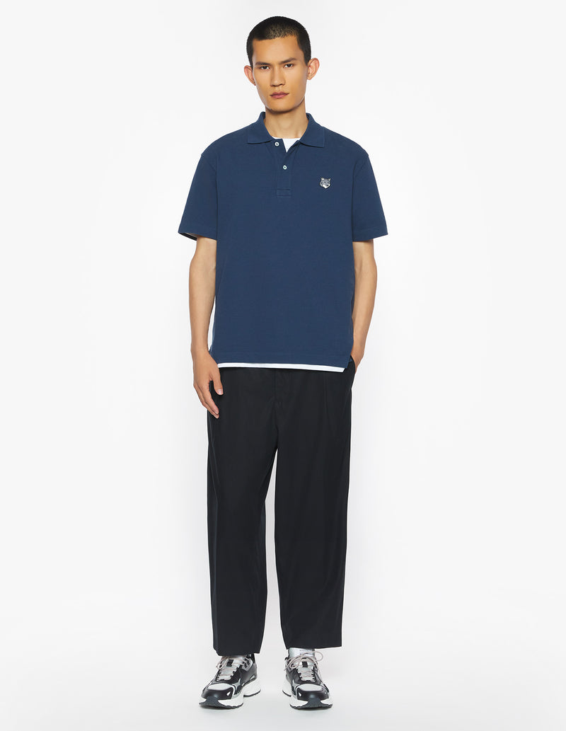 M Navy Fox Head Comfort Polo