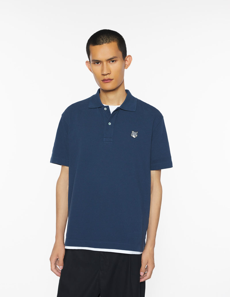 M Navy Fox Head Comfort Polo