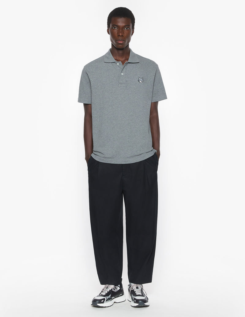M Medium Grey Fox Head Comfort Polo