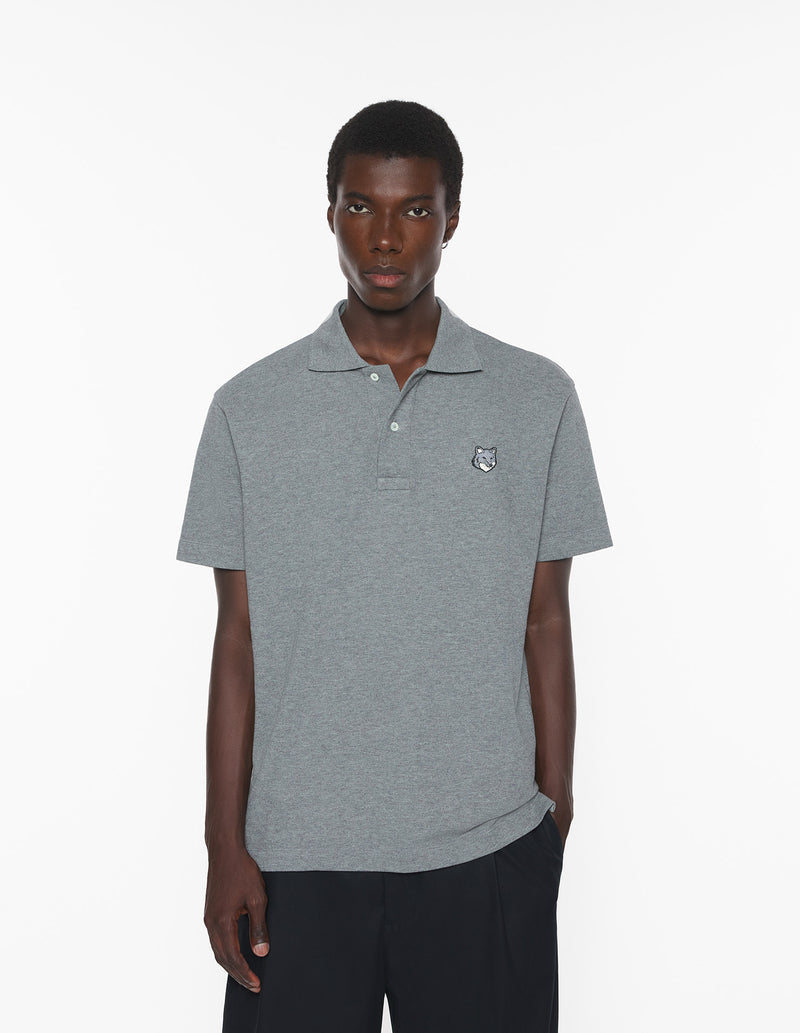M Medium Grey Fox Head Comfort Polo