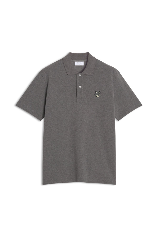 M Medium Grey Fox Head Comfort Polo