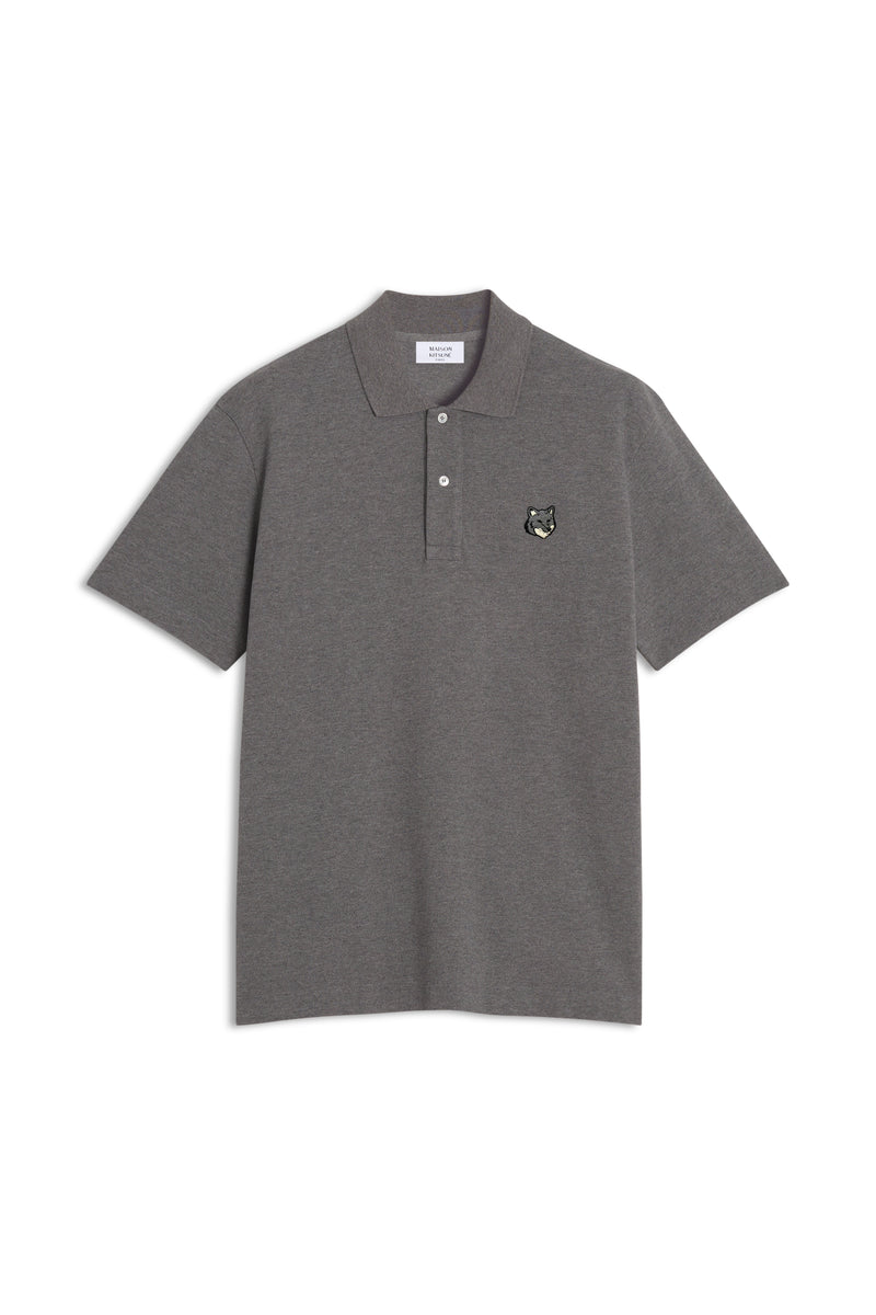 M Medium Grey Fox Head Comfort Polo