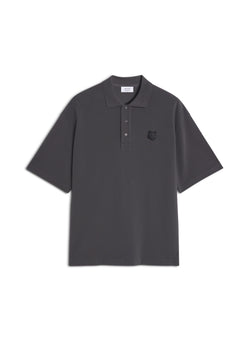 M Charcoal Fox Head Oversize Polo