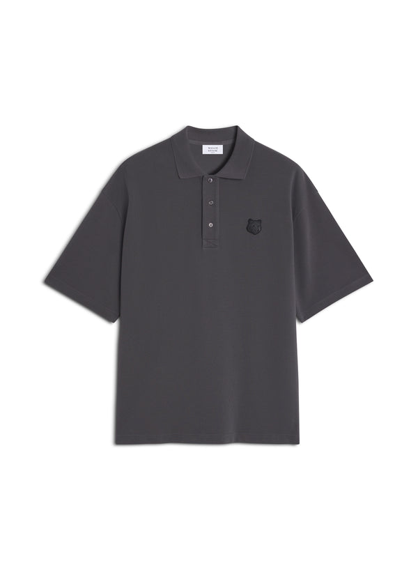 M Charcoal Fox Head Oversize Polo