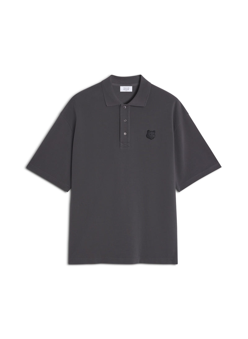 M Charcoal Fox Head Oversize Polo