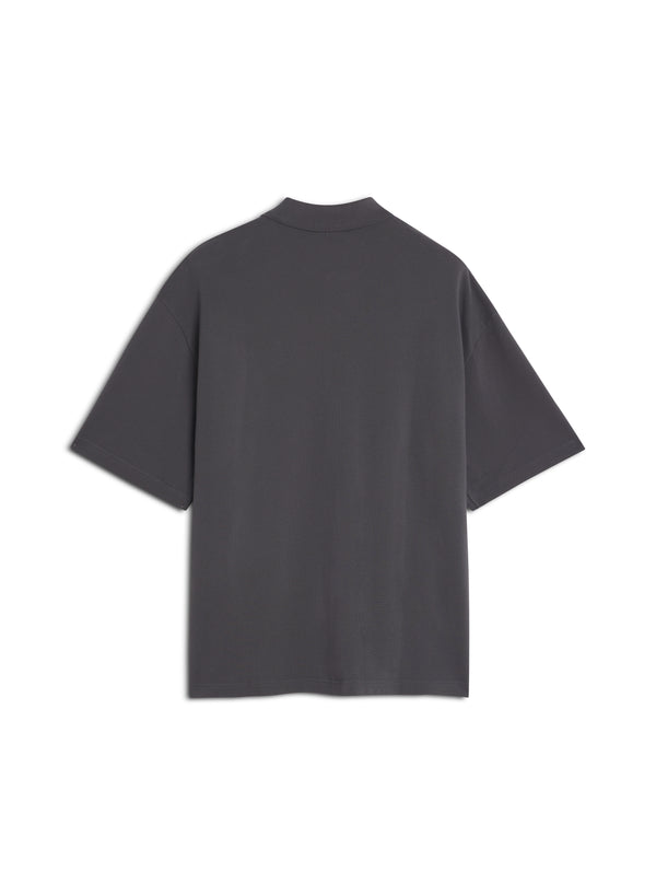 M Charcoal Fox Head Oversize Polo