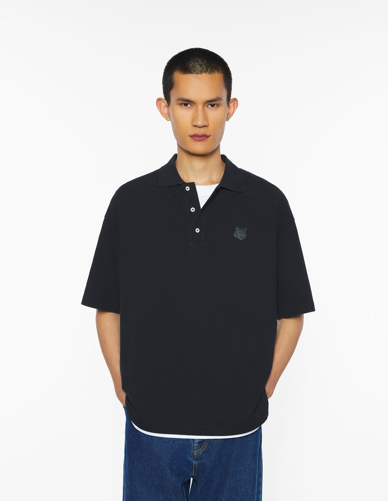 M Black Fox Head Oversize Polo