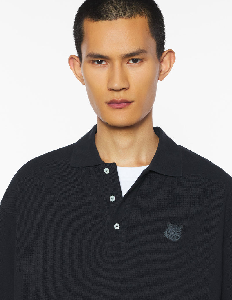 M Black Fox Head Oversize Polo
