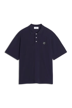 M Navy Fox Head Oversize Polo