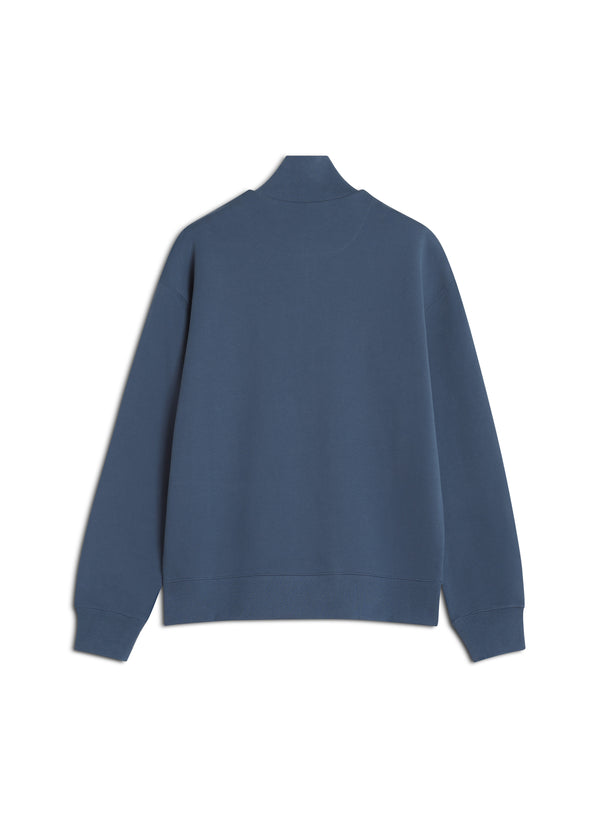 M Seine Blue Fox Head Comfort Half Zip Sweatshirt