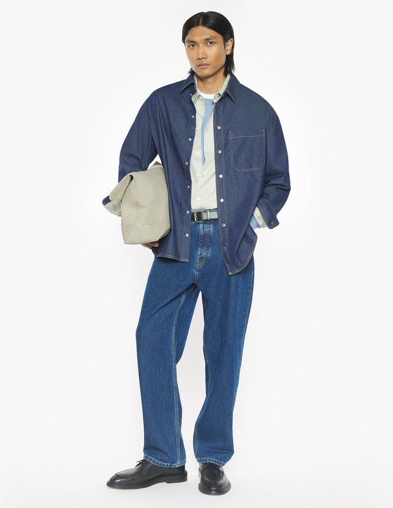 M Indigo Oversized Shirt