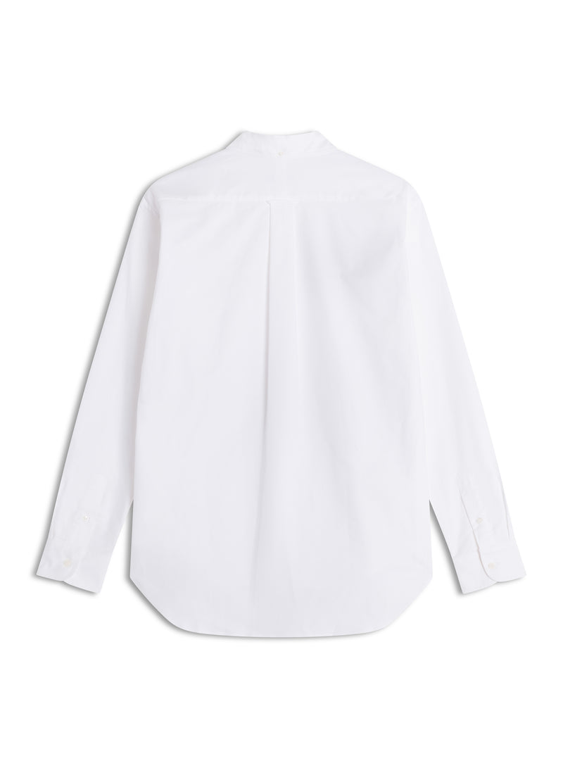 M White Profile Fox Button Down Shirt