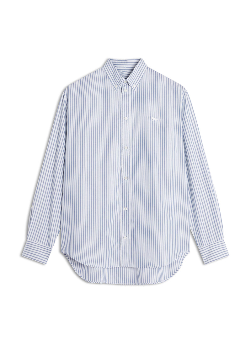 M Cloud Blue Profile Fox Button Down Shirt