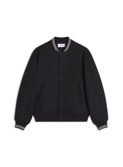 M Black Varsity Teddy Blouson