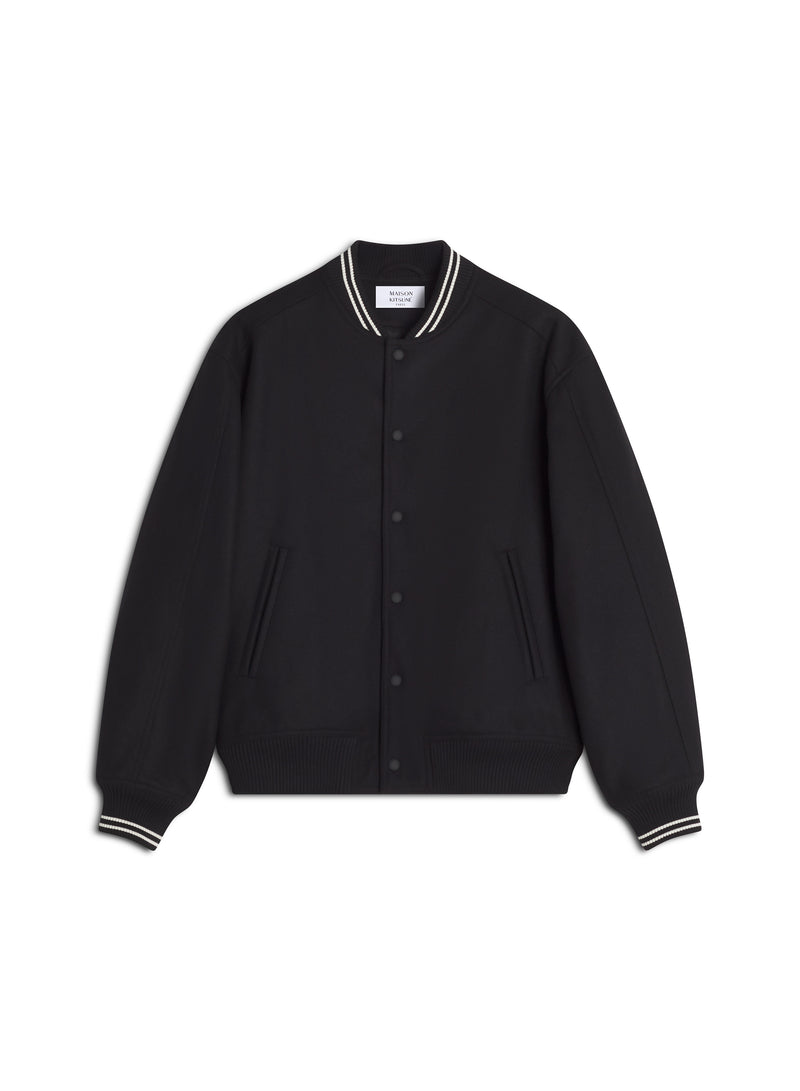 M Black Varsity Teddy Blouson