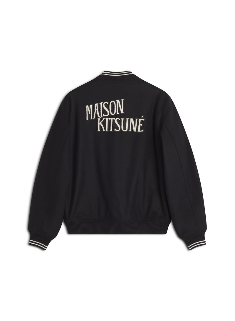 M Black Varsity Teddy Blouson