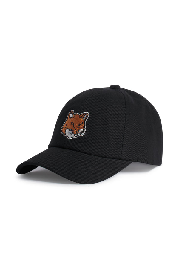 Black Fox Head Cap