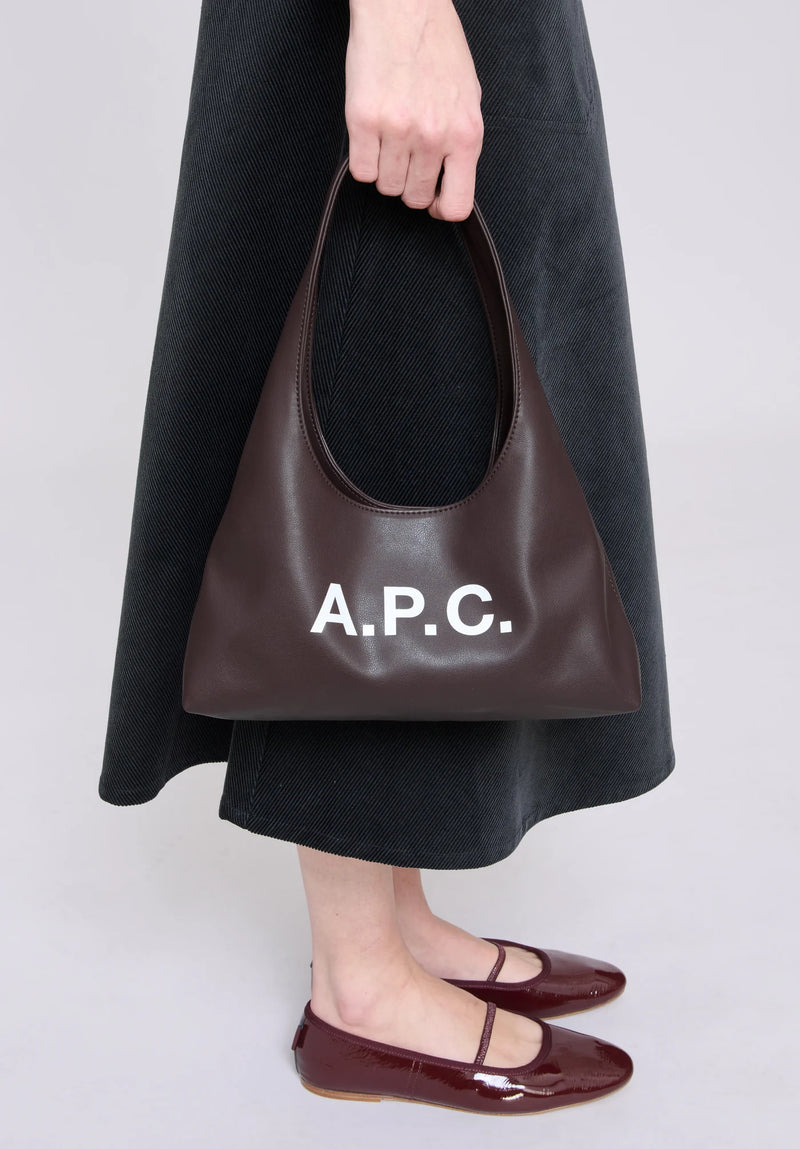 Dark Brown Baby Ninon Shoulder Bag
