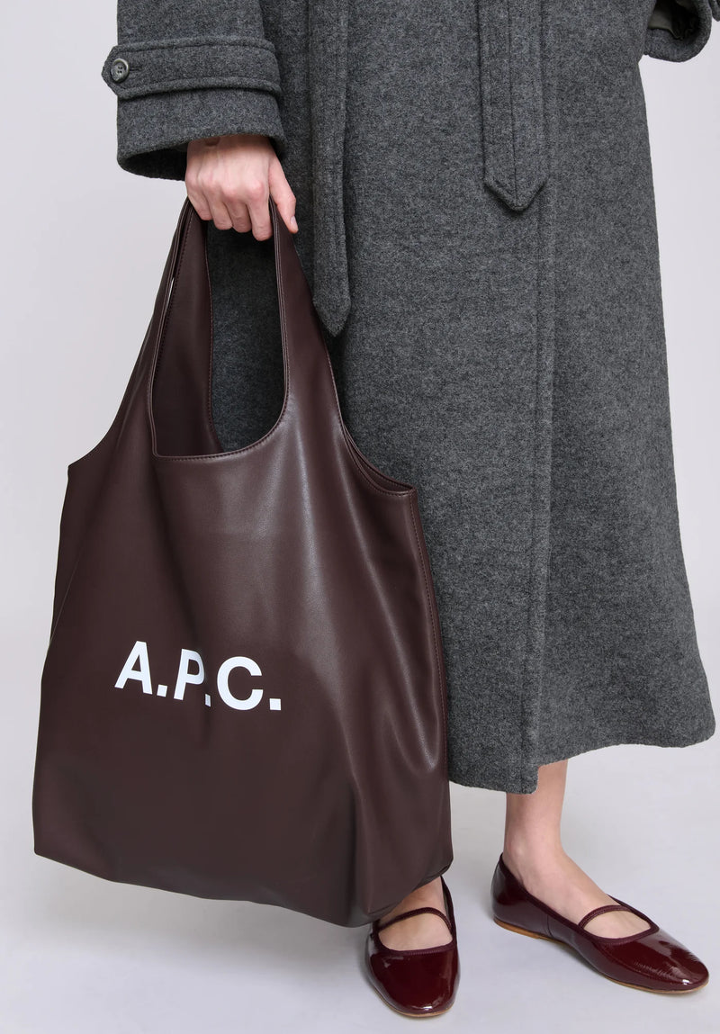 Dark Brown Ninon Tote Bag