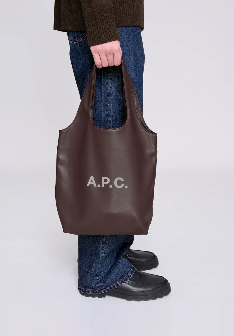 Dark Brown Small Ninon Tote Bag