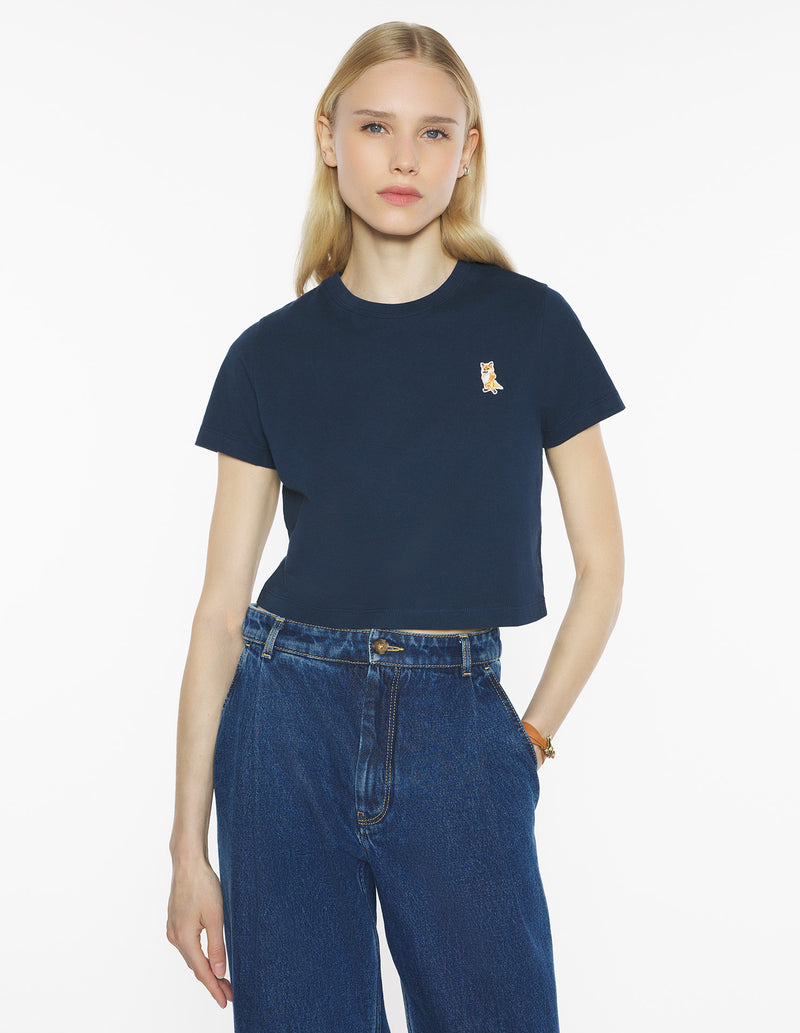 W Navy Lady Fox Baby Tshirt