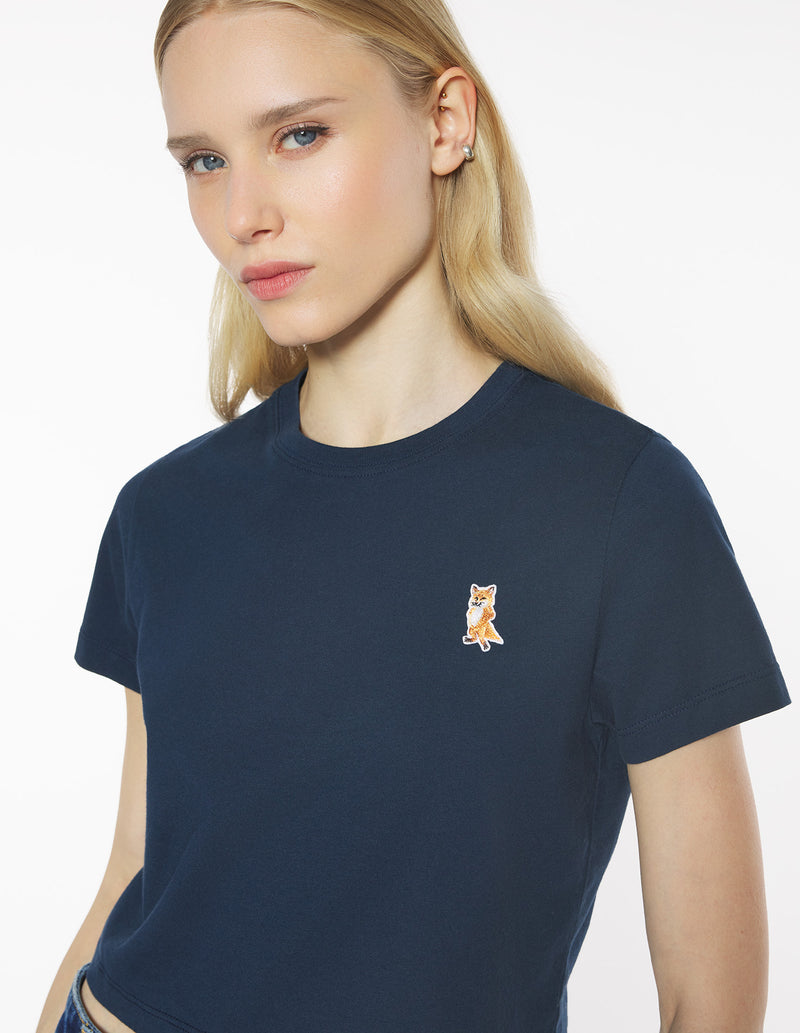 W Navy Lady Fox Baby Tshirt
