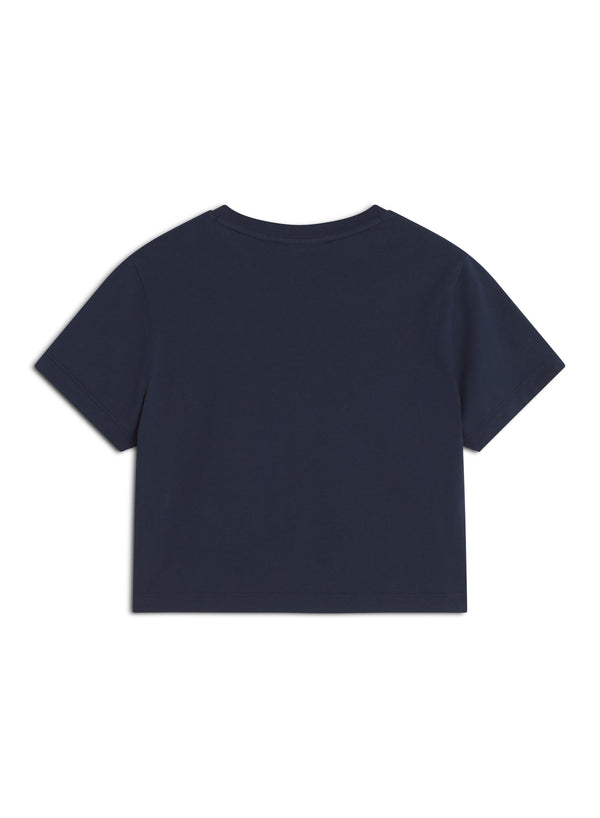 W Navy Lady Fox Baby Tshirt