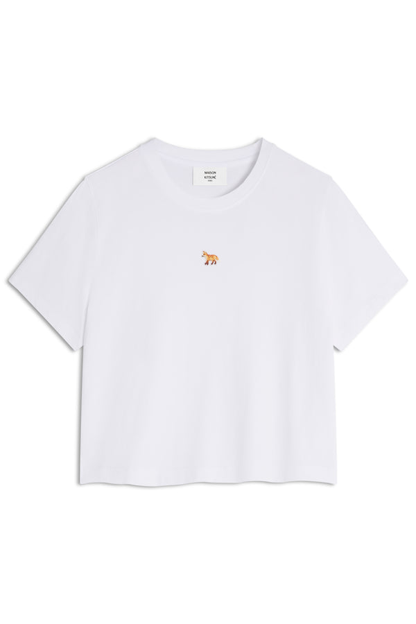W White Baby Fox Baby Tshirt