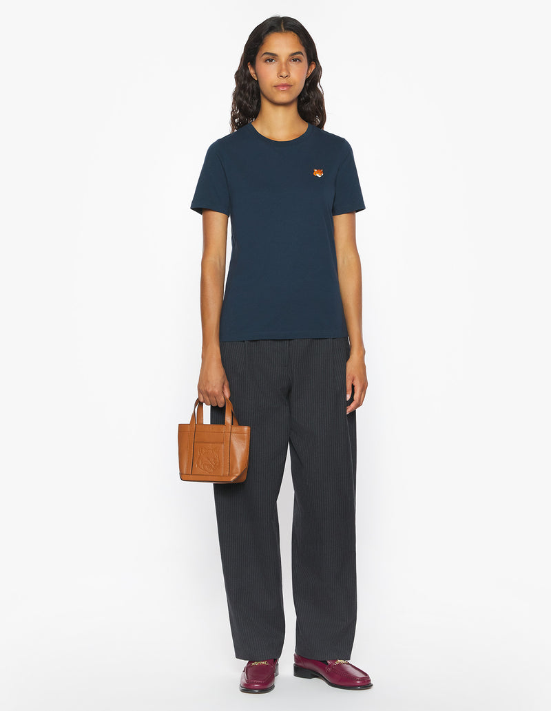 W Navy Fox Head Regular Tshirt