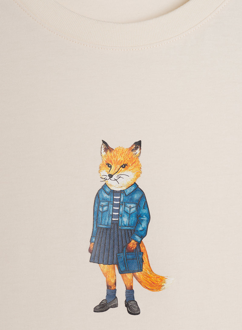 W Pearl Pink Dressed Fox Regular Tshirt