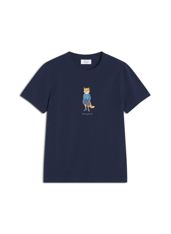 W French Navy Dressed Fox Regular Tshirt