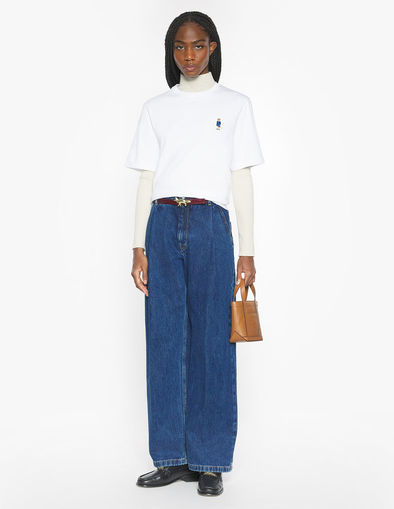 W White Dessed Fox Comfort Tshirt