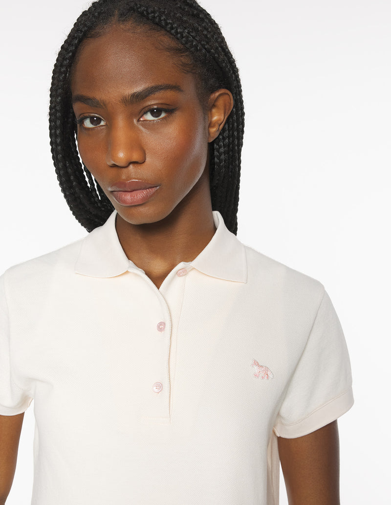 W Pearl Pink Baby Fox Cropped Polo