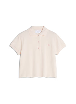 W Pearl Pink Baby Fox Cropped Polo
